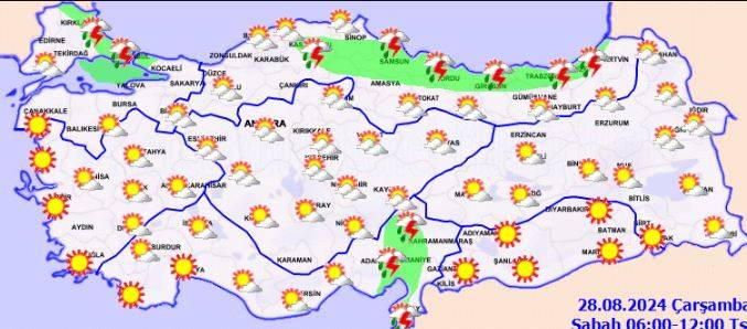 Meteoroloji saat verip 5 ili uyardı! Kuvvetli sağanak vuracak 35